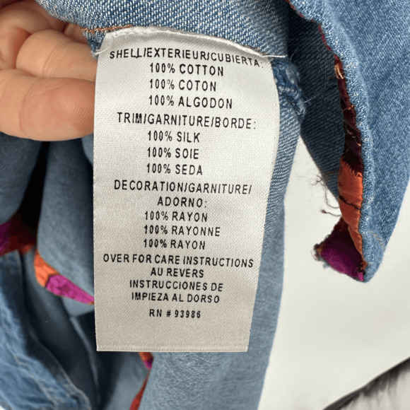 Vintage August Max Womens Denim Shirt Dress Midi Size L Cotton Silk Western Blue - Picture 4 of 16